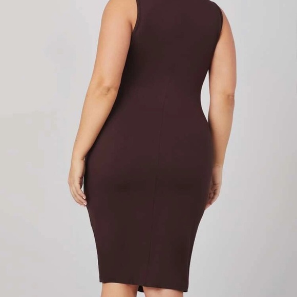 Plus...Solid Bodycon dress... - Picture 2 of 6